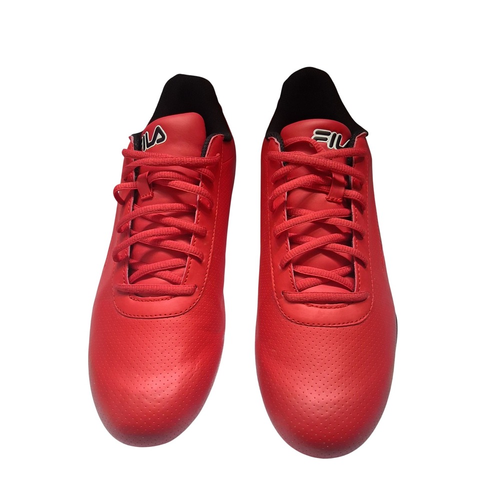 Fila Mens 1DM00008-602 Red Black Low Top Athletic Sneakers Size 11